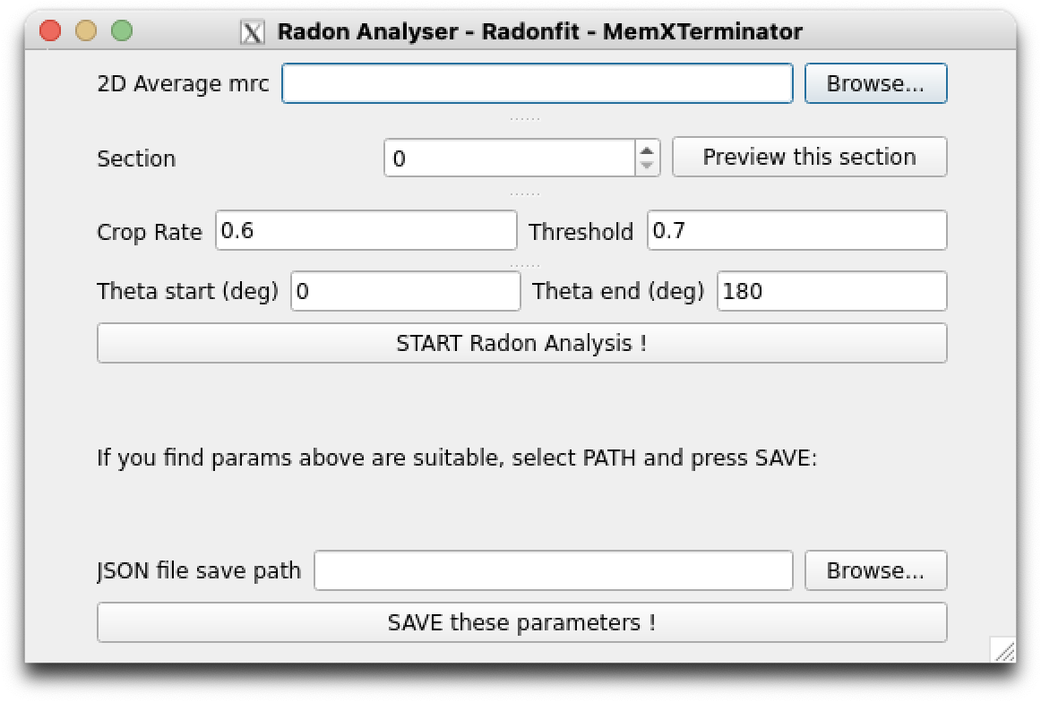 Radon Analysis Blinking Interface